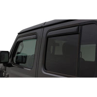 Auto Ventshade 194249 In-Channel Ventvisor Side Window Deflector 4-Piece Set For 2007-2018 Jeep Wrangler JK
