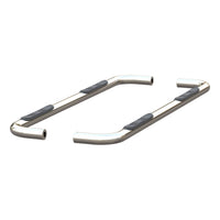 3" Round Polished Stainless Side Bars Select Chevy Silverado GMC Sierra 1500