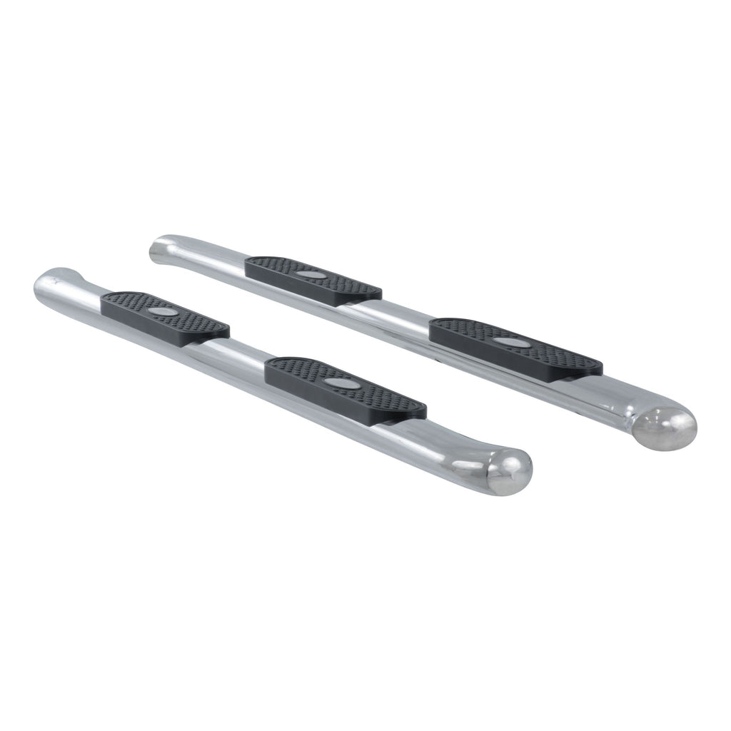 4" Polished Stainless Oval Side Bars Select Toyota Tundra