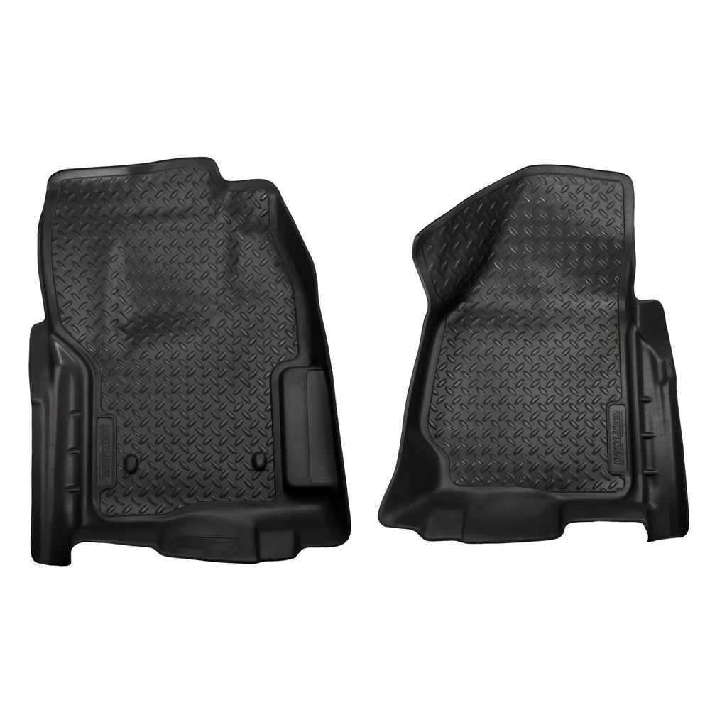 Husky Liners 33841 | Husky Liners Front Floor Liners, Fits 12-16 F250/F350 SUPER DUTY REG CAB (W/MANUAL 4X4 TRANSFER CASE SHIFTER) FRONT FLOOR LINERS BLACK