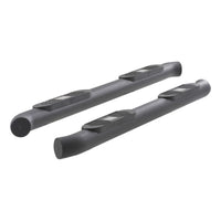 Big Step 4" Black Aluminum Round Side Bars Select Toyota Tundra