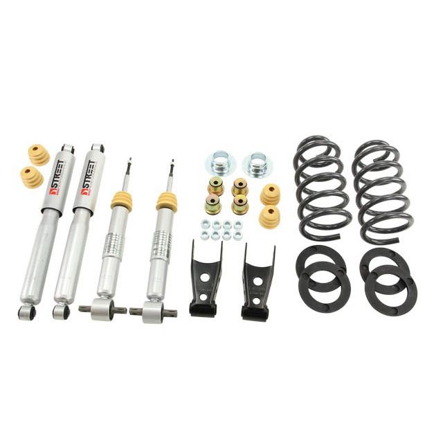 BELLTECH 985SP LOWERING KITS  Front And Rear Complete Kit W/ Street Performance Shocks 2014-2018 Chevrolet Silverado/Sierra (Std Cab) 2wd 1 in. or 2 in. F/2 in. or 3 in. R Drop W/ Street Performance Shocks