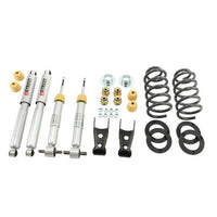 BELLTECH 985SP LOWERING KITS  Front And Rear Complete Kit W/ Street Performance Shocks 2014-2018 Chevrolet Silverado/Sierra (Std Cab) 2wd 1 in. or 2 in. F/2 in. or 3 in. R Drop W/ Street Performance Shocks