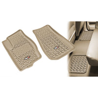 Rugged Ridge 13987.23 | Floor Liners, Kit, Tan; 05-10 Jeep Grand Cherokee WK