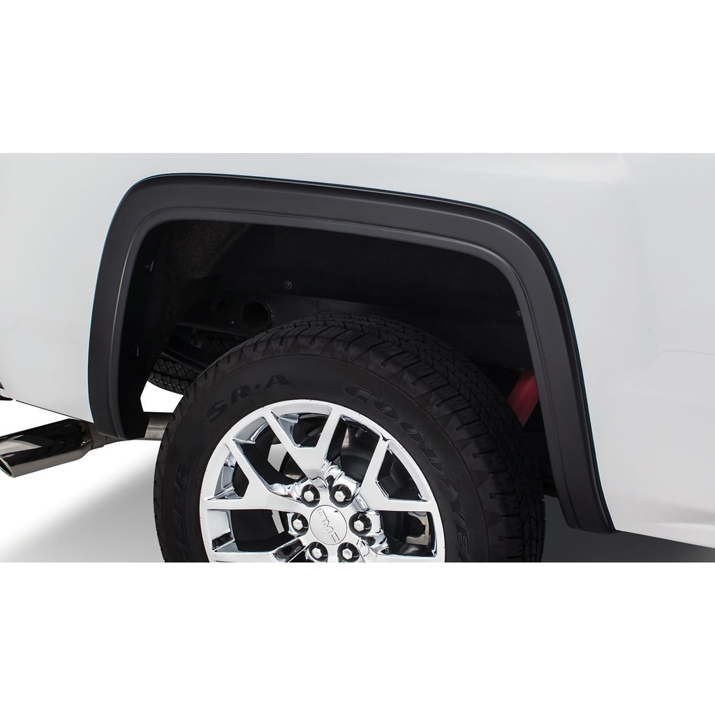 Bushwacker 40124-02 Black OE-Style Smooth Finish Rear Fender Flares for 2019 GMC Sierra 1500 Limited 2014-2018 GMC Sierra 1500