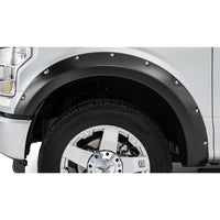 Stampede 8432-2 Black Ruff Riderz Smooth Finish 4-Piece Fender Flare for 2015-2017 Ford F-150 Excludes Models W/Tech Pkg | Fits 67.1/78.9/97.6 In. Bed