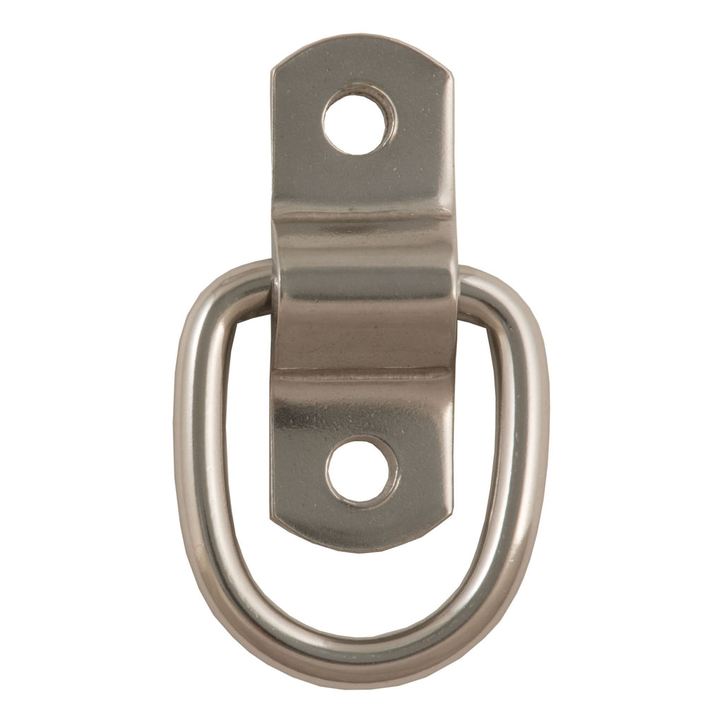 1" x 1-1/4" Surface-Mounted Tie-Down D-Ring (1200 lbs Stainless)