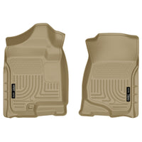 Husky Liners 18203 | Husky Liners Front Floor Liners, Fits 07-13 SILVERADO/SIERRA 1500/07-14 SILVERADO/SIERRA 2500/3500 EXT/CREW CAB FRONT FLOOR LINERS TAN