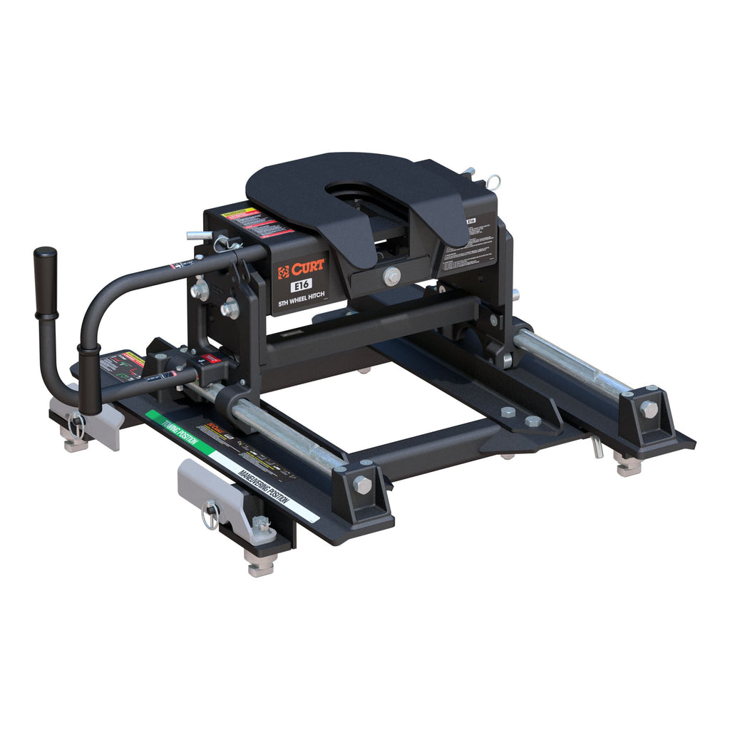 E16 Sliding 5th Wheel Hitch 16K Select Silverado Sierra 6.5' Bed Puck System