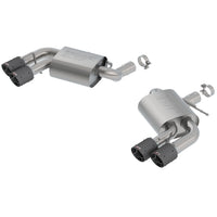Borla 11920CF | Borla S-Type Axle-Back Exhaust System for 2016-2021 Chevrolet Camaro SS 6.2L V8 Automatic; Manual Transmission; 2-Door equipped with Dual Mode Exhaust (NPP) or Dual Split Rear Exit bumper.