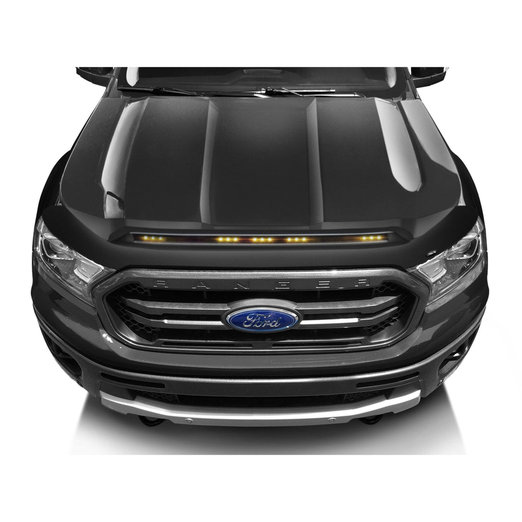 Auto Ventshade 753166-G1 Aeroskin LightShield Color Hood Protector Shadow Black for 2019-2022 Ford Ranger