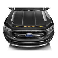 Auto Ventshade 753166-G1 Aeroskin LightShield Color Hood Protector Shadow Black for 2019-2022 Ford Ranger