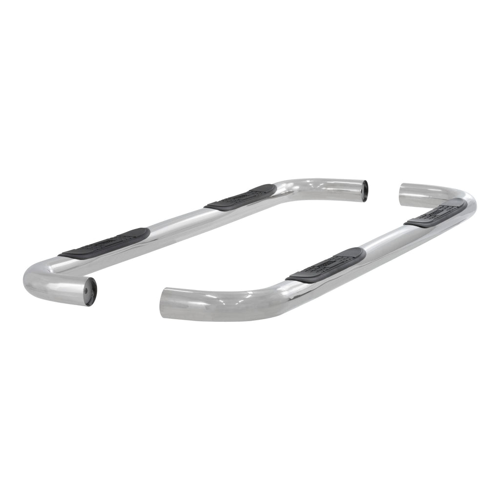 3" Round Polished Stainless Side Bars Select Dodge Ram Dakota