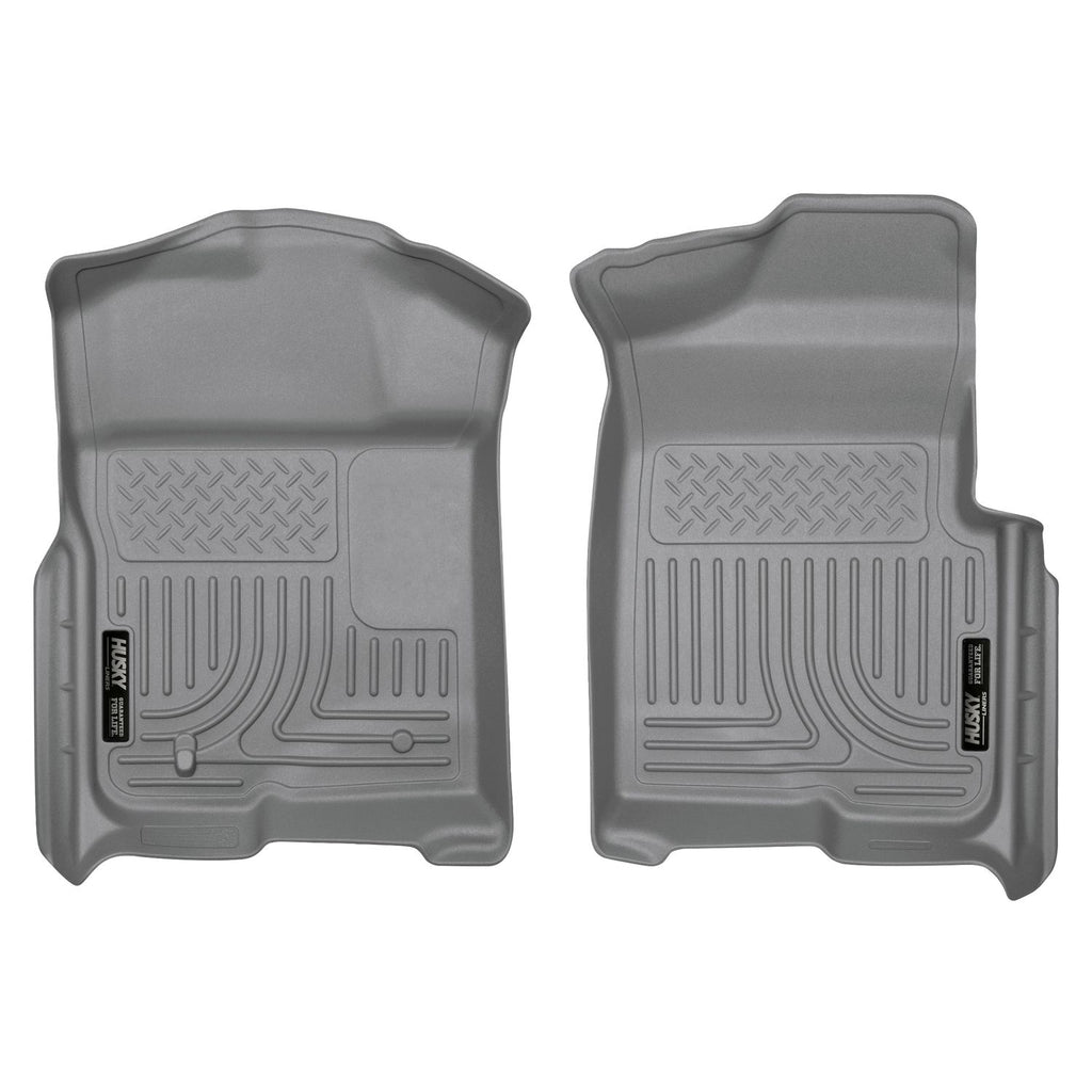 Husky Liners 18332 | Husky Liners Front Floor Liners, Fits 09-14 F150 REG/SUPER/SUPER CREW CAB FRONT FLOOR LINERS GREY