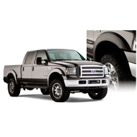 Bushwacker 20928-02 Black Extend-A-Fender Style Smooth Finish 4-Piece Fender Flare Set for 1999-2007 Ford F-250/F-350 Super Duty