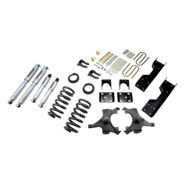 BELLTECH 688SP LOWERING KITS  Front And Rear Complete Kit W/ Street Performance Shocks 1992-1998 Chevrolet Silverado/Sierra C1500 (Std Cab ext 454 SS) 4 in. or 5 in. F/6 in. R drop W/ Street Performance Shocks
