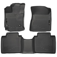 Husky Liners 98661 | Husky Liners Front & 2nd Seat Floor Liners, Fits 15-15 VENZA FRONT & 2ND SEAT FLOOR LINERS WEATHERBEATER SERIES BLACK