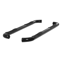 3" Round Black Stainless Side Bars Select Ford F-150 F-250 F-350