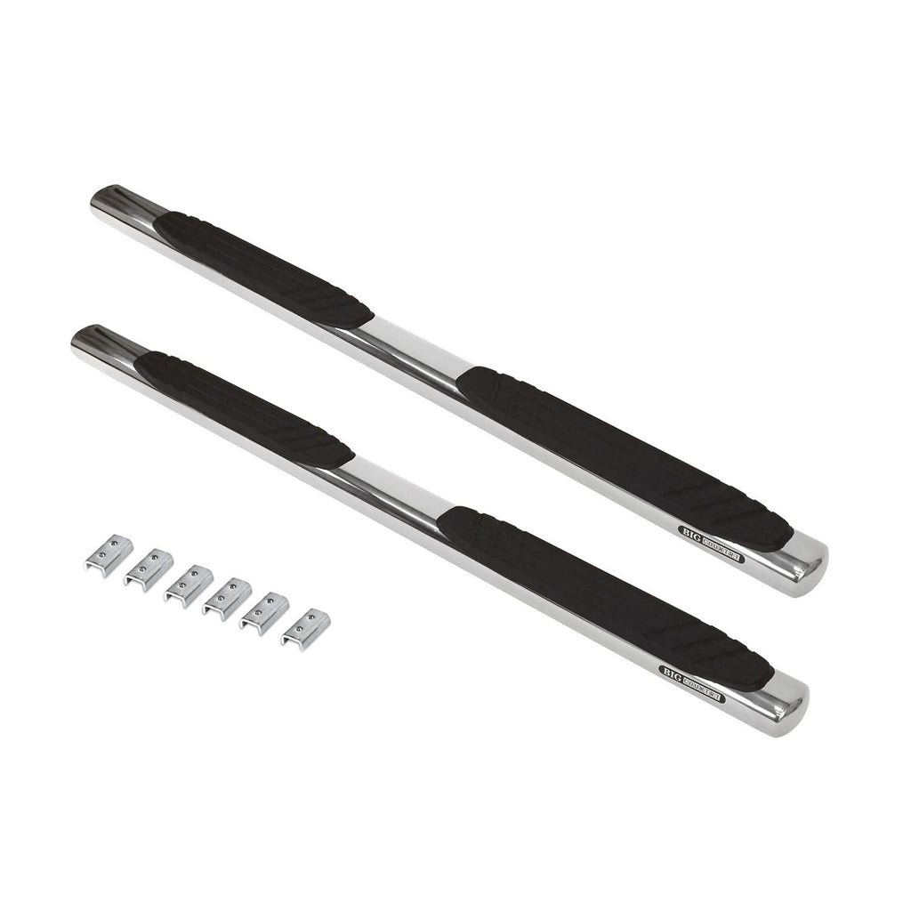 Go Rhino - 684434071PS - 4in OE Xtreme SideSteps Kit - 71in Long Stainless + Mounting Brackets