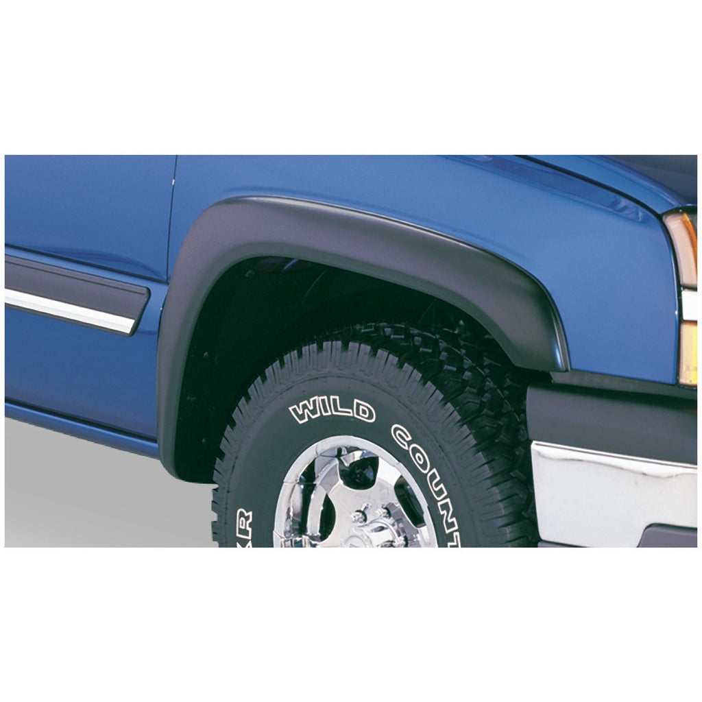 Bushwacker 41907-11 Black Extend-A-Fender Style Smooth Finish 4-Piece Fender Flare Set for 1994-2003 Chevrolet S10; 1995-2005 Blazer; Excludes ZR2 Models
