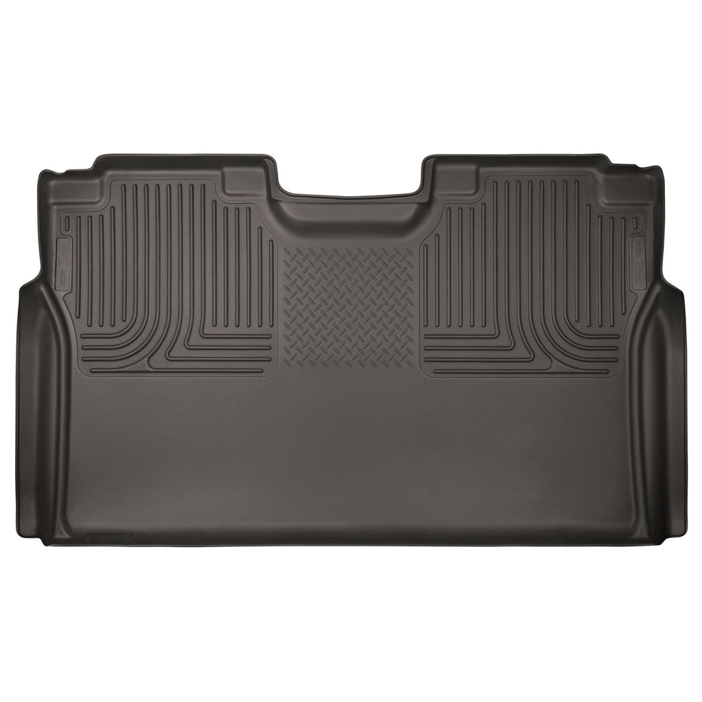 Husky Liners 53490 | Husky Liners 2nd Seat Floor Liner (Full Coverage), Fits 15-C F150/17-C F250/F350 CREW CAB W/O STORAGE BOX UNDER SEAT 2ND X-ACT CONTOUR SERIES COCOA