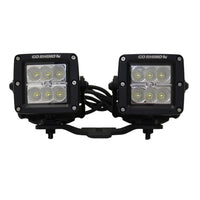 Go Rhino - 731030T - Jeep Wrangler JL & JLU Hood hinge Mount for a 3in X 3in Dual Cubes