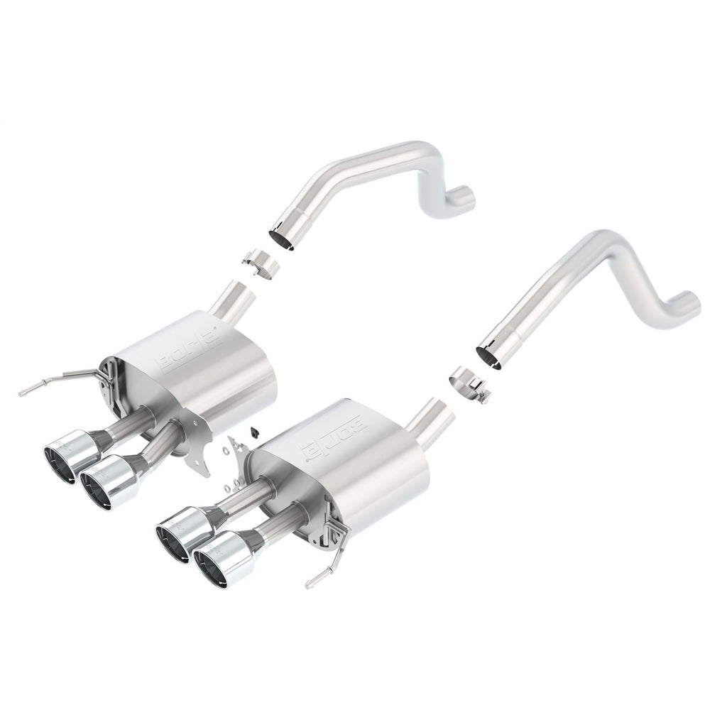 Borla 11908 | Borla S-Type Axle-Back Exhaust System for 2015-2017 Chevrolet Corvette ZO6 6.2L V8 Automatic; Manual Transmission; Rear Wheel Drive (RWD) 2-Door. WITHOUT NPP Dual Mode Exhaust.
