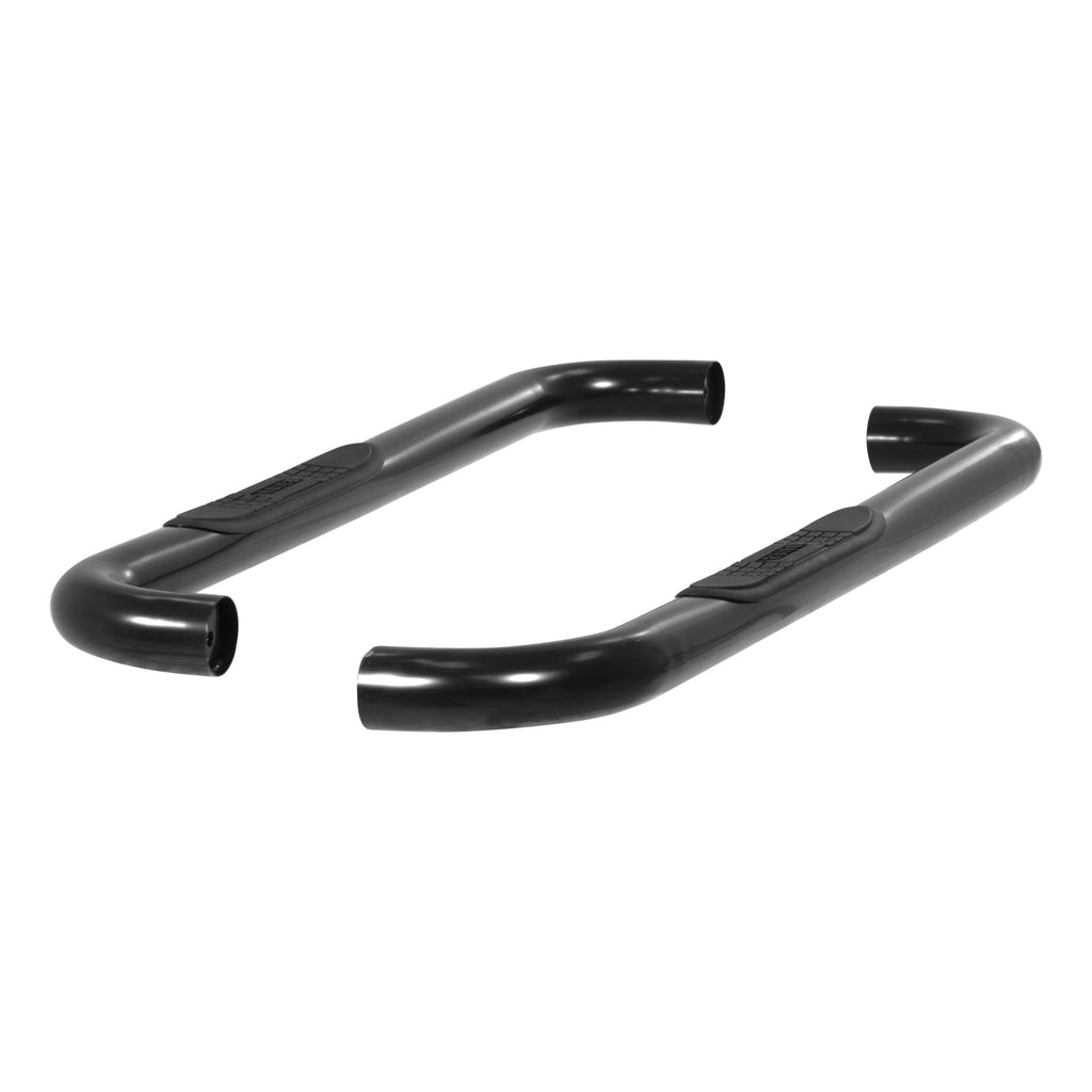 3" Round Black Steel Side Bars Select Ford F-150