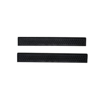 Auto Ventshade 88428 Stepshield Black Door Sill Protector 2-Piece Set for 1999-2007 Ford F-250 F-350 to F-550 Super Duty with Standard Cab