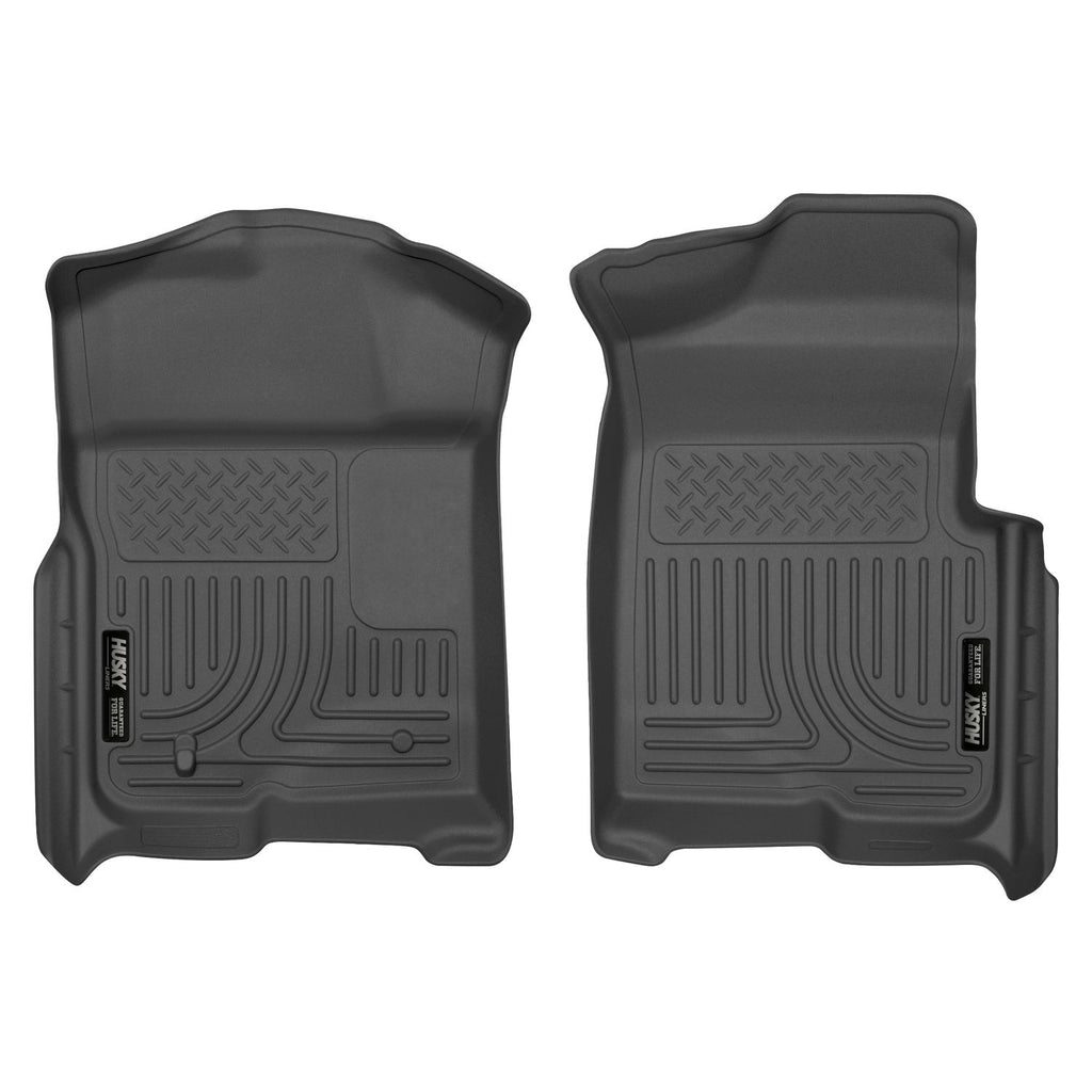 Husky Liners 18331 | Husky Liners Front Floor Liners, Fits 09-14 F150 REG/SUPER/SUPER CREW CAB FRONT FLOOR LINERS BLACK