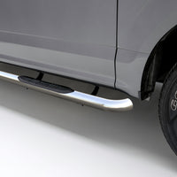 3" Round Polished Stainless Side Bars Select Ford Ranger SuperCrew