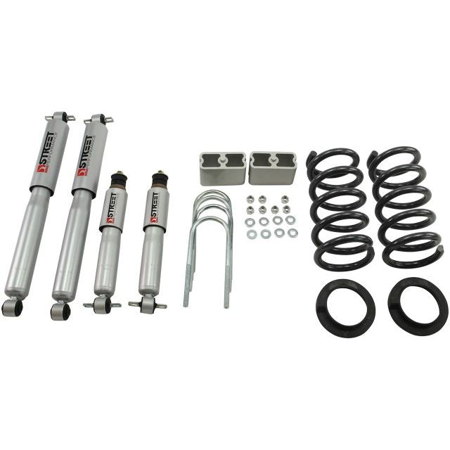 BELLTECH 621SP LOWERING KITS  Front And Rear Complete Kit W/ Street Performance Shocks 1994-2004 Chevrolet S10/S15 Pickup 6 cyl. (Ext Cab) 2 in. or 3 in. F/3 in. R drop W/ Street Performance Shocks
