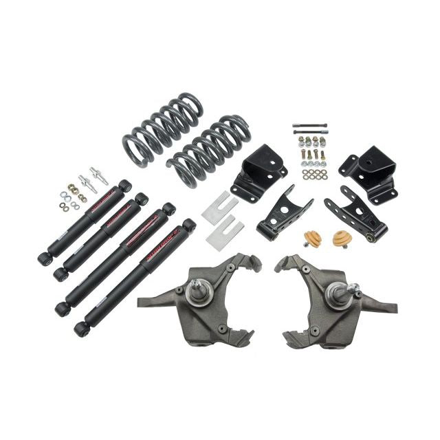 BELLTECH 967ND LOWERING KITS  Front And Rear Complete Kit W/ Nitro Drop 2 Shocks 1975-1991 Chevrolet Silverado C30 1 Ton (Crew Cab & Dually Only) 3 in. F/4 in. R drop W/ Nitro Drop II Shocks