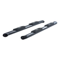 4" Black Steel Oval Side Bars Select Toyota Tundra