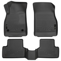 Husky Liners 98161 | Husky Liners Front & 2nd Seat Floor Liners, Fits 11-15 CRUZE CUSTOM MOLDED FRONT & 2ND SEAT FLOOR LINERS BLACK