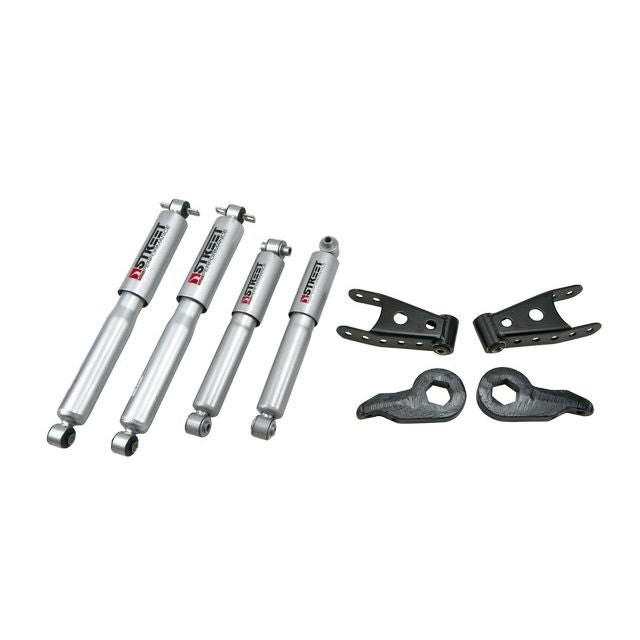BELLTECH 766SP LOWERING KITS  Front And Rear Complete Kit W/ Street Performance Shocks 1992-1999 Chevrolet Tahoe/Yukon (2DR) 1 in. or 3 in. F/1 in. R drop W/ Street Performance Shocks