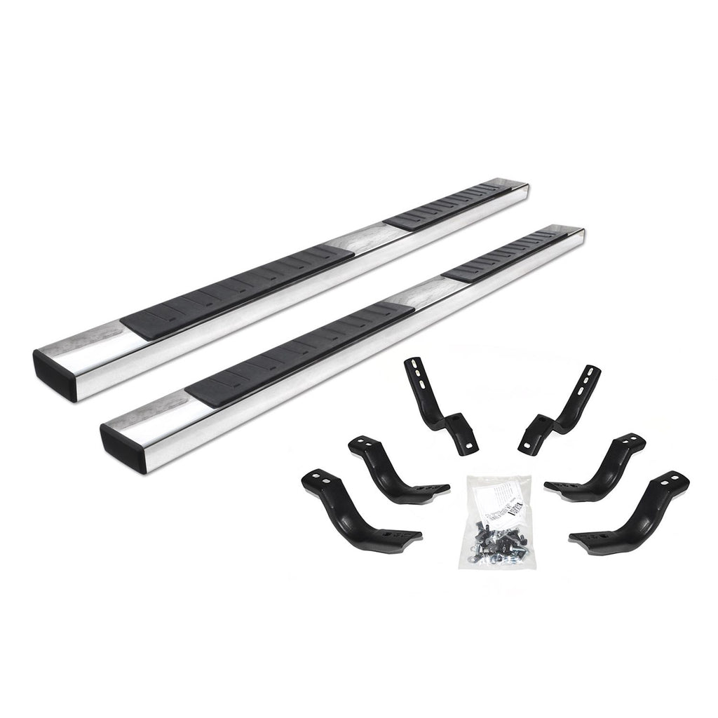 Go Rhino - 6862415552PS - 6in OE Xtreme II Stainless SideSteps Kit - 52in Long + Brackets