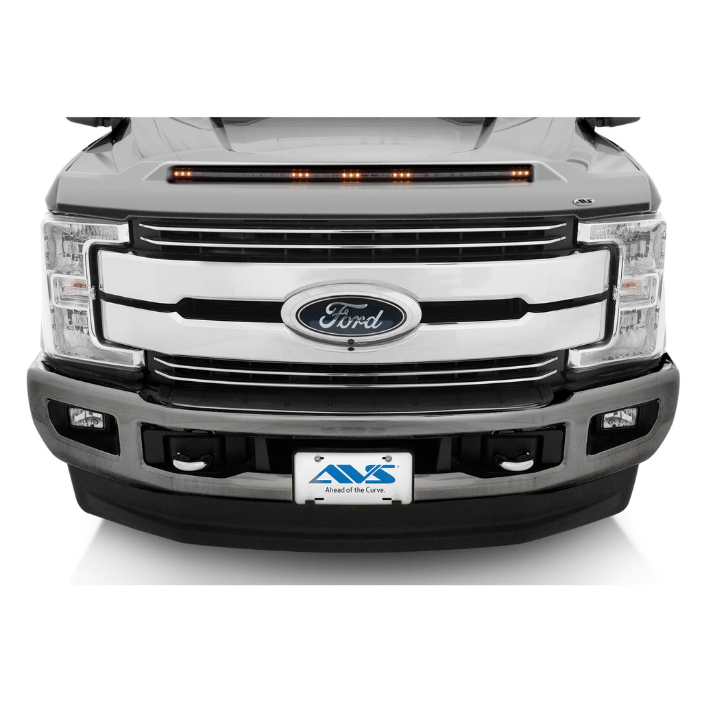 Auto Ventshade 753135-UX Aeroskin LightShield Color Hood Protector Ingot Silver for 2017-2019 Ford F-250/350/450
