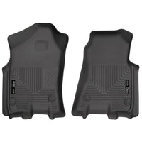 Husky Liners 13741 | Husky Liners Front Floor Liners, Fits 19-C RAM 1500 CREW CAB/QUAD CAB BLACK FRONT ROW FRONT FLOOR LINERS