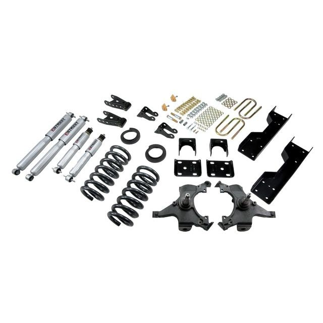 BELLTECH 689SP LOWERING KITS  Front And Rear Complete Kit W/ Street Performance Shocks 1992-1998 Chevrolet Silverado/Sierra C1500 (Std Cab ext 454 SS) 4 in. or 5 in. F/6 in. or 7 in. R drop W/ Street Performance Shocks