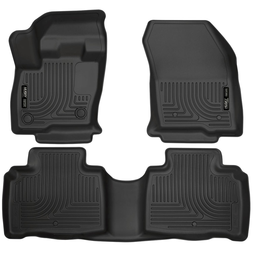 Husky Liners 99311 | Husky Liners Front & 2nd Seat Floor Liners, Fits 16-16 MKX FRONT & 2ND SEAT FLOOR LINERS WEATHERBEATER SERIES BLACK