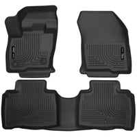 Husky Liners 99311 | Husky Liners Front & 2nd Seat Floor Liners, Fits 16-16 MKX FRONT & 2ND SEAT FLOOR LINERS WEATHERBEATER SERIES BLACK
