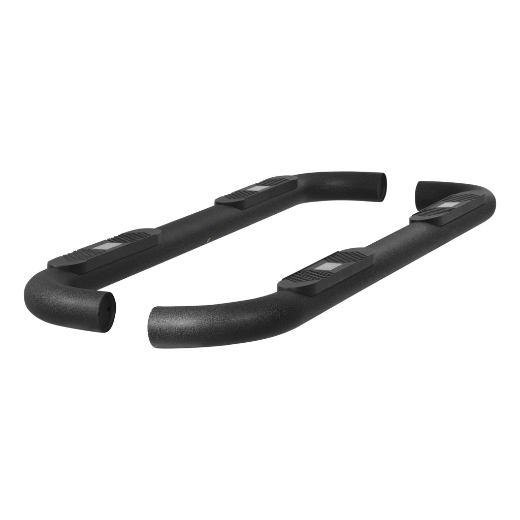 Big Step 4" Black Aluminum Round Side Bars Select Silverado Sierra 2500 3500