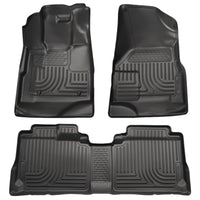 Husky Liners 98351 | Husky Liners Front & 2nd Seat Floor Liners, Fits 09-12 ESCAPE/09-11 MARINER/TRIBUTE WEATHERBEATER FRONT & 2ND SEAT FLOOR LINERS BLACK