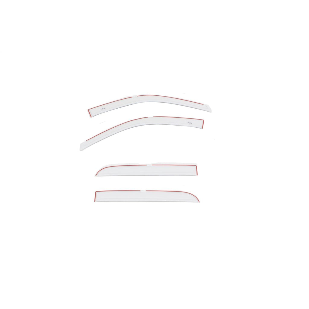 Auto Ventshade 994004-PW7 Color Match Low Profile Ventvisor Side Window Deflector 4-Piece Set for 2015-2018 Dodge Ram 1500; 2019-2022 Ram 1500 Classic Fits Crew Cab in Bright White Clear Coat In-Channel Mount