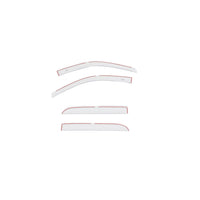Auto Ventshade 994004-PW7 Color Match Low Profile Ventvisor Side Window Deflector 4-Piece Set for 2015-2018 Dodge Ram 1500; 2019-2022 Ram 1500 Classic Fits Crew Cab in Bright White Clear Coat In-Channel Mount