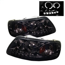 ( Spyder ) - LED Halo - Amber Reflector - LED ( Replaceable LEDs ) - Smoke - High 9005 (Included) - Low H3 (Included)