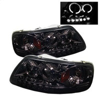 ( Spyder ) - LED Halo - Amber Reflector - LED ( Replaceable LEDs ) - Smoke - High 9005 (Included) - Low H3 (Included)