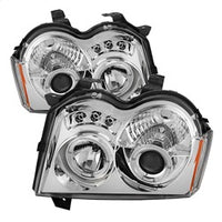 ( Spyder ) - Projector Headlights - LED Halo - LED ( Replaceable LEDs ) - Chrome - High H1 (Included) - Low 9006 (Not Included)