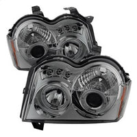 ( Spyder ) - Projector Headlights - LED Halo - LED ( Replaceable LEDs ) - Smoke - High H1 (Included) - Low 9006 (Not Included)